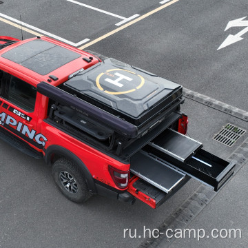 Система выдвижных ящиков для грузовых автомобилей с выдвижным лотком для пикапа